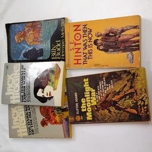 Bundle of Books by Jack Higgins, Melville, Clifton Adams, Hinton  old mysteries